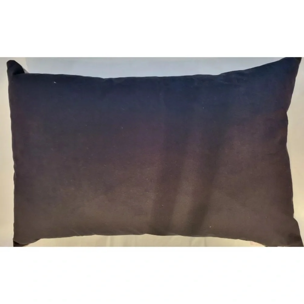 2ct Set CALDEIRA Decorative Throw Pillows Black Brown Marble 18x12 UK Luxury